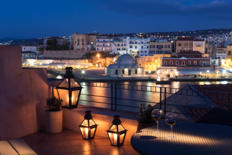Night time view